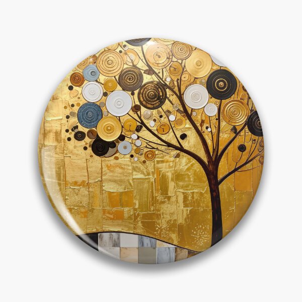 Item preview, Golden Tree of Life in Gustav Klimt Style designed and sold by Vicky Brago-Mitchell®.