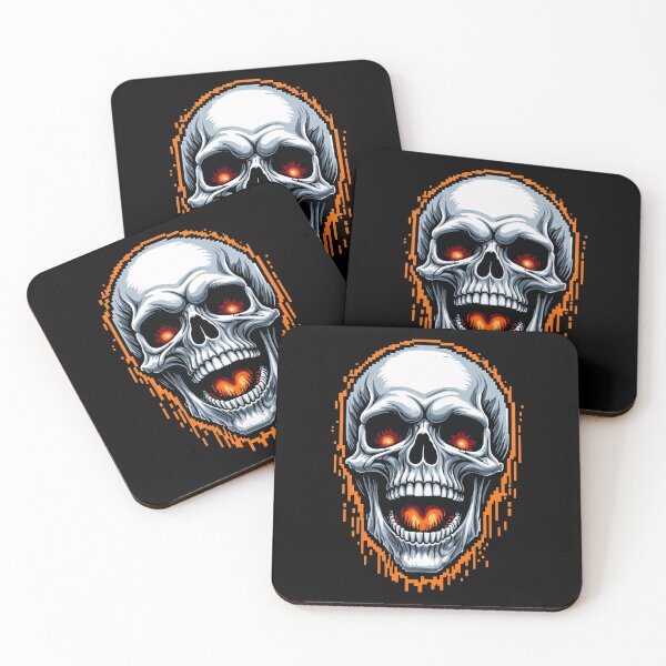 Item preview, Scary Skull — Skull with Flaming Eyes designed and sold by Bonnes Fêtes.