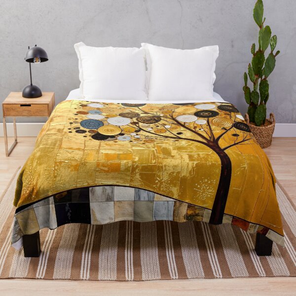 Item preview, Golden Tree of Life in Gustav Klimt Style designed and sold by Vicky Brago-Mitchell®.