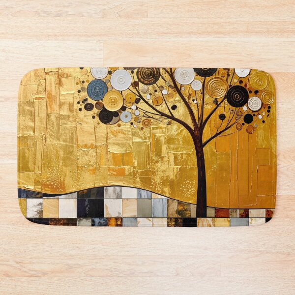 Item preview, Golden Tree of Life in Gustav Klimt Style designed and sold by Vicky Brago-Mitchell®.