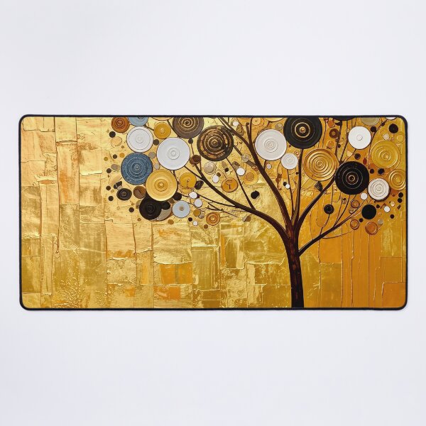 Item preview, Golden Tree of Life in Gustav Klimt Style designed and sold by Vicky Brago-Mitchell®.