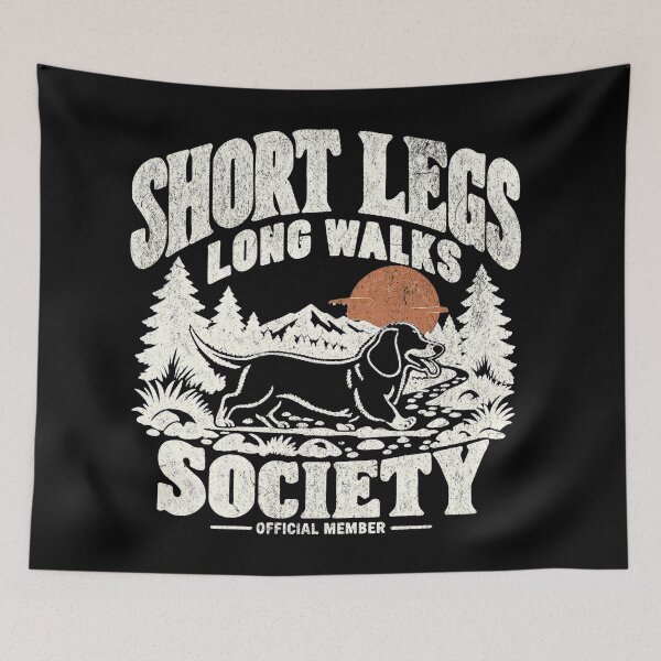 Item preview, Short Legs Long Walks Society Dachshund designed and sold by Bossy Dogs Co..
