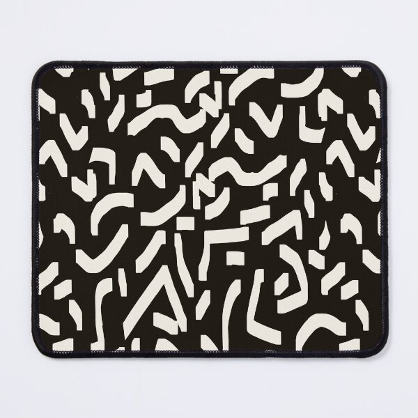 Item preview, Black white abstract pattern designed and sold by Navitaloves.