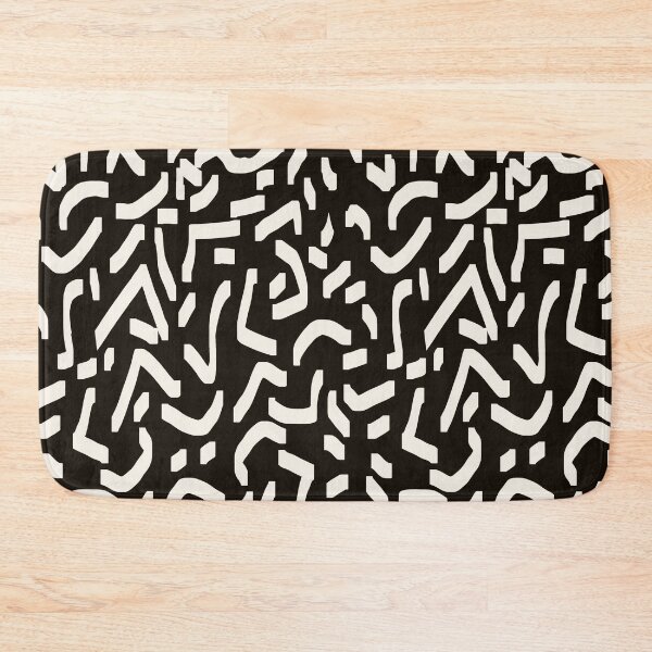 Item preview, Black white abstract pattern designed and sold by Navitaloves.