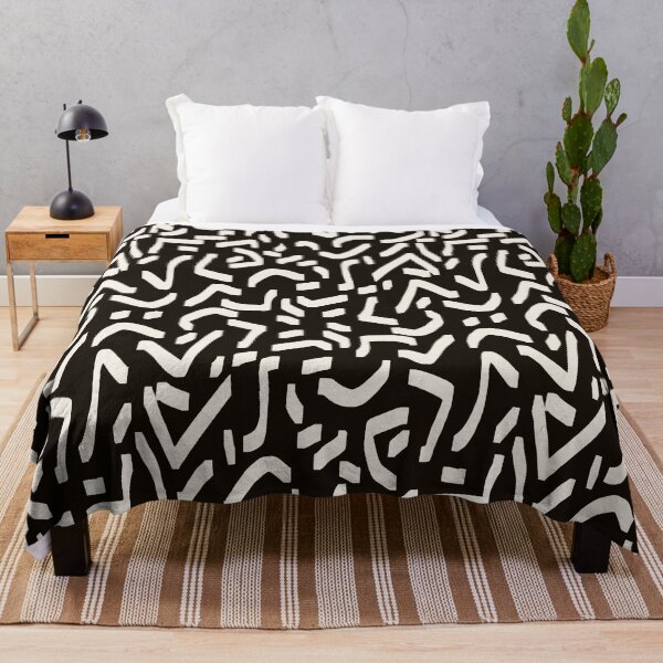 Item preview, Black white abstract pattern designed and sold by Navitaloves.