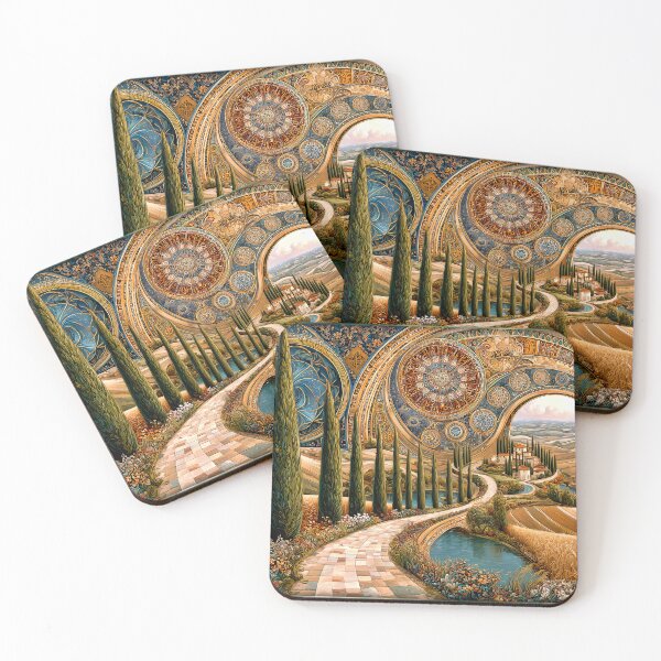 Item preview, Rolling Tuscan Hills Abstract Wall Art designed and sold by Dream Mythos Studios.