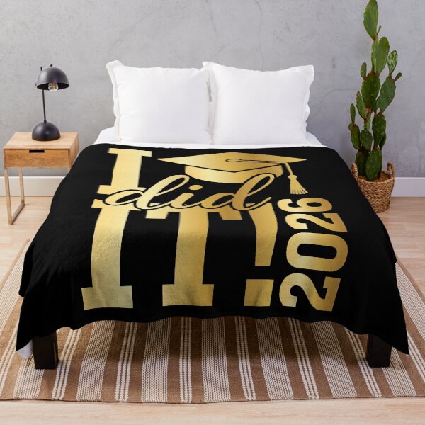 Item preview, 2026 graduation gold black celebration graphic designed and sold by SofenArt.