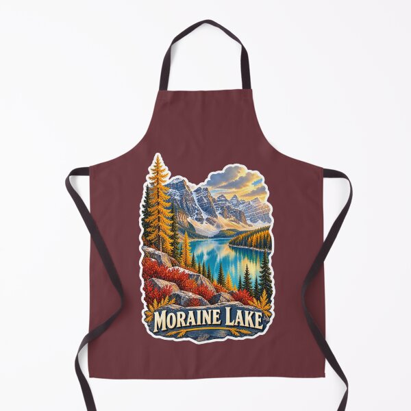 Item preview, Moraine Lake Alberta Rocky Mountains Vintage Travel Print designed and sold by PinUpPizzazz.