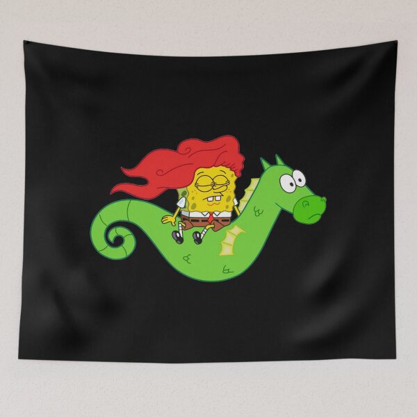 Item preview, SpongeBob on Seahorse  designed and sold by greers884.