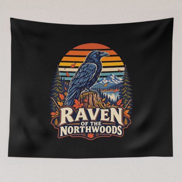 Item preview, Raven of the Northwoods designed and sold by LuveraxArt.