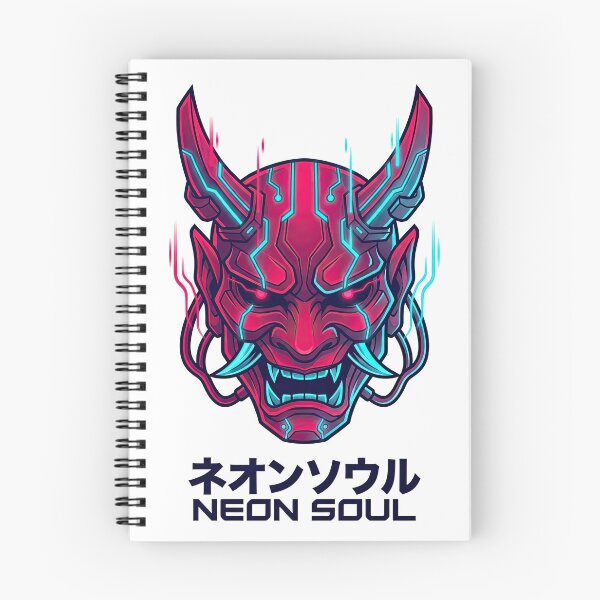 Item preview, Neon Soul Japanese Cyberpunk Oni Mask designed and sold by Rahat3344.
