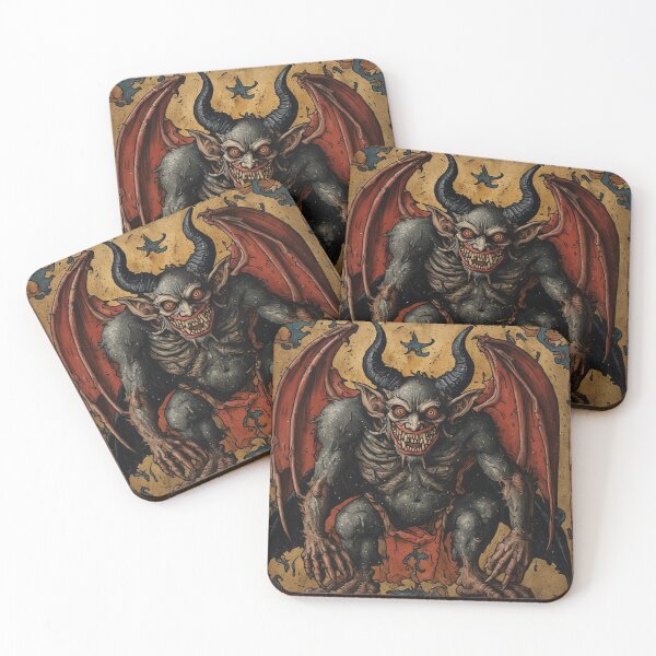 Item preview, Medieval Dark Goth Demon Art designed and sold by TheDarkWardrobe.