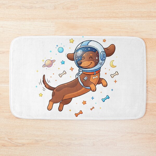 Item preview, Cute Astronaut Dachshund Floating In Space designed and sold by Rahat3344.