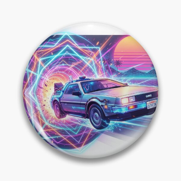 Item preview, Retro Synthwave Time Travel Machine Car designed and sold by Rahat3344.
