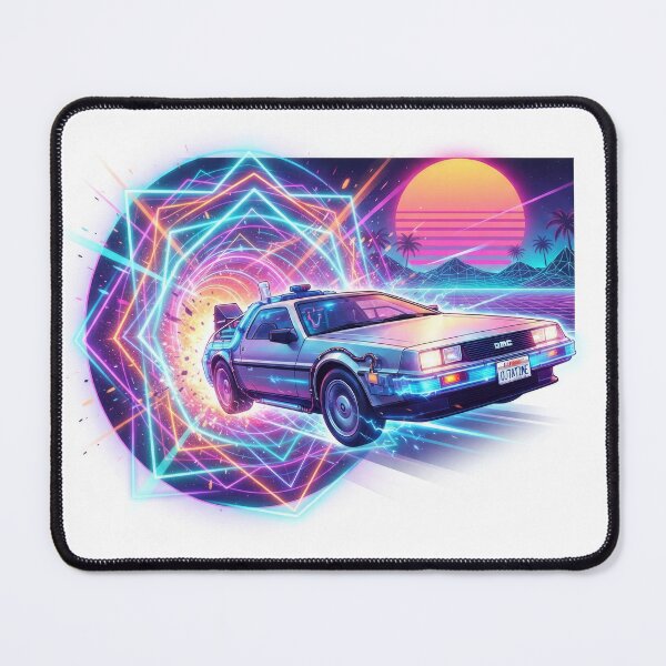 Item preview, Retro Synthwave Time Travel Machine Car designed and sold by Rahat3344.