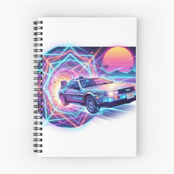 Item preview, Retro Synthwave Time Travel Machine Car designed and sold by Rahat3344.