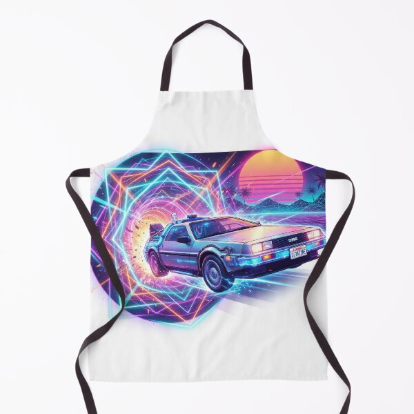 Item preview, Retro Synthwave Time Travel Machine Car designed and sold by Rahat3344.