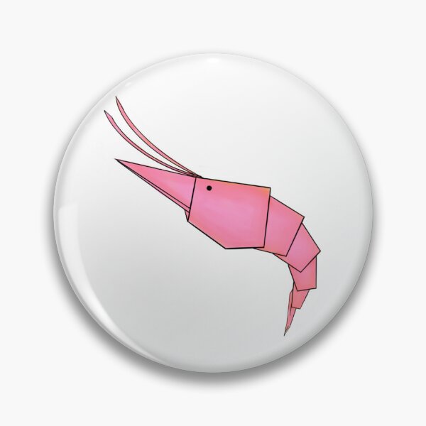 Item preview, pink origami shrimp designed and sold by onestopnerdshop79.