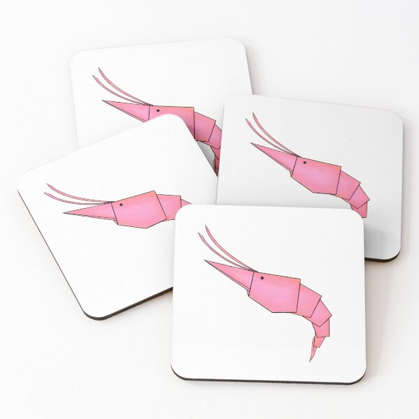 Item preview, pink origami shrimp designed and sold by onestopnerdshop79.