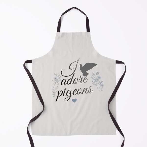 Item preview, I Adore Pigeons - Pigeon Silhouette Floral Design - Grey Color designed and sold by Julia N.