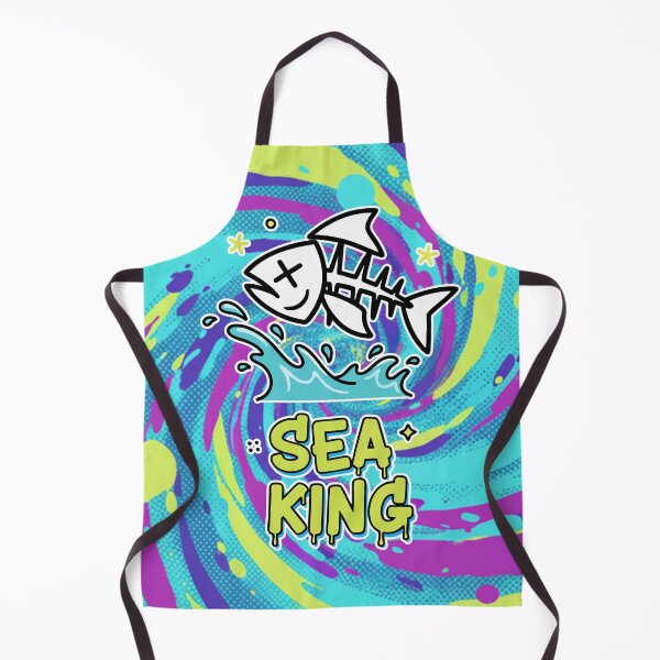 Item preview, Sea King Fish Skeleton Cartoon Square Edition designed and sold by Taridesign.
