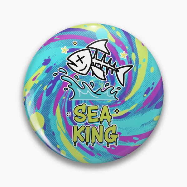 Item preview, Sea King Fish Skeleton Cartoon designed and sold by Taridesign.