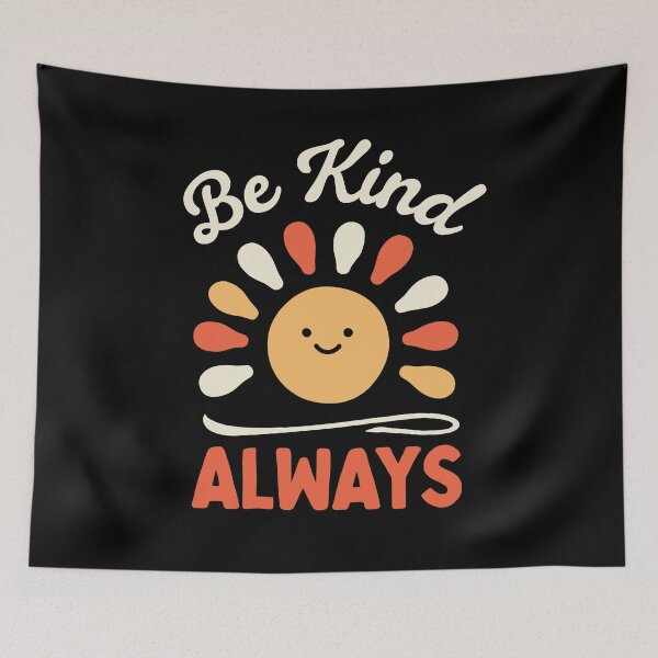Item preview, Be Kind Always Retro Sunshine Positivity Gift designed and sold by Say It With Ink.