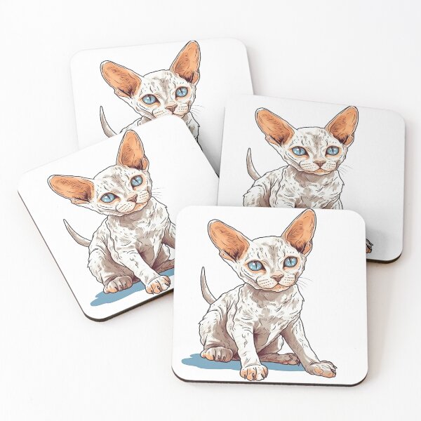 Artikelvorschau, Devon Rex Cartoon - Lustiges Katzen-T-Shirt entworfen und verkauft von DooodleGod.