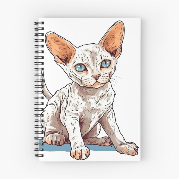 Artikelvorschau, Devon Rex Cartoon - Lustiges Katzen-T-Shirt entworfen und verkauft von DooodleGod.