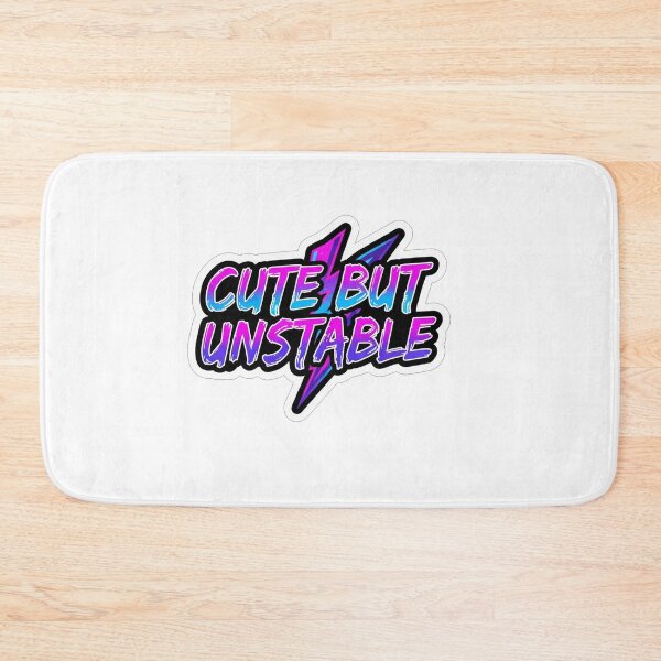 Item preview, Cute But Unstable Neon Lightning Slogan designed and sold by Owcomm.