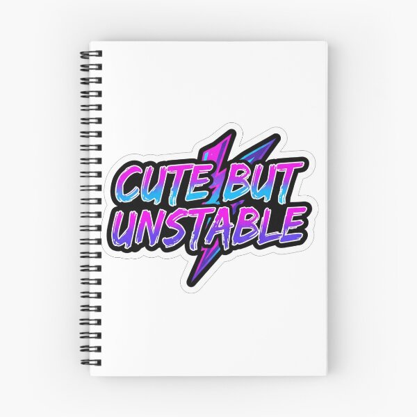 Item preview, Cute But Unstable Neon Lightning Slogan designed and sold by Owcomm.