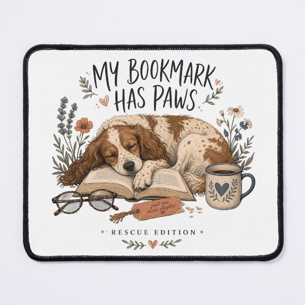 Item preview, My Bookmark Has Paws Rescue Edition designed and sold by JoyfullyOffbeat.