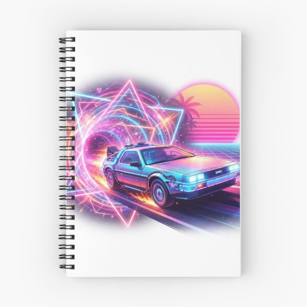 Item preview, Retro 80s Synthwave Time Machine Car designed and sold by Rahat3344.