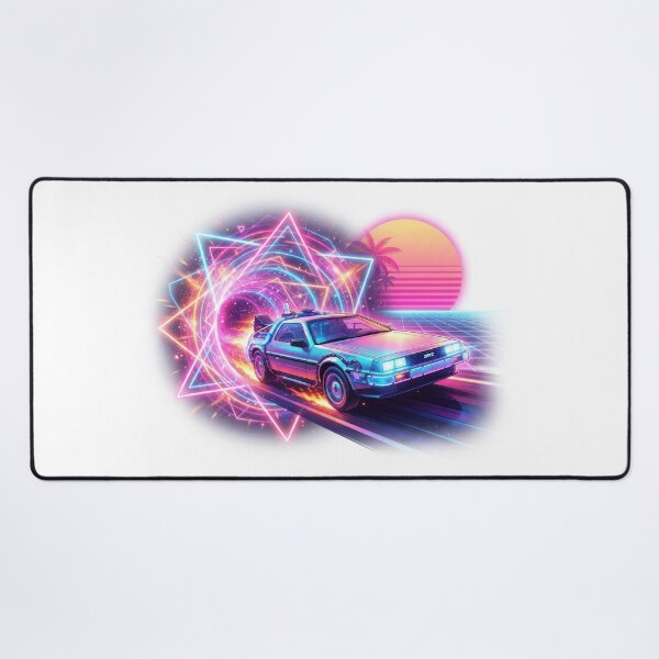 Item preview, Retro 80s Synthwave Time Machine Car designed and sold by Rahat3344.