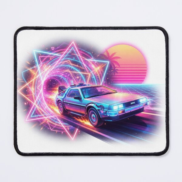 Item preview, Retro 80s Synthwave Time Machine Car designed and sold by Rahat3344.