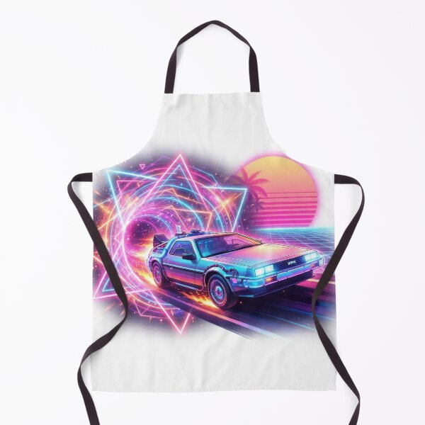 Item preview, Retro 80s Synthwave Time Machine Car designed and sold by Rahat3344.