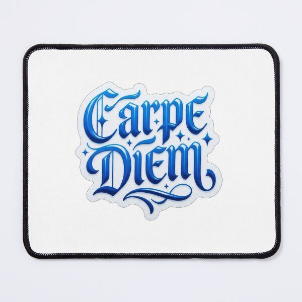 Item preview, Carpe Diem Seize The Day Quote Blue designed and sold by Owcomm.