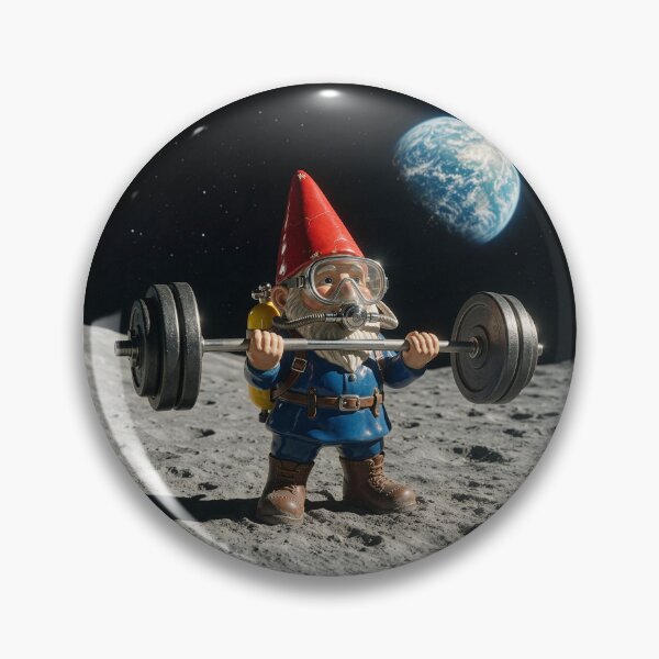 Item preview, Gnome Blasts His Biceps on the Moon designed and sold by Tridentulus.