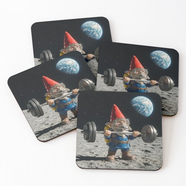 Item preview, Gnome Blasts His Biceps on the Moon designed and sold by Tridentulus.