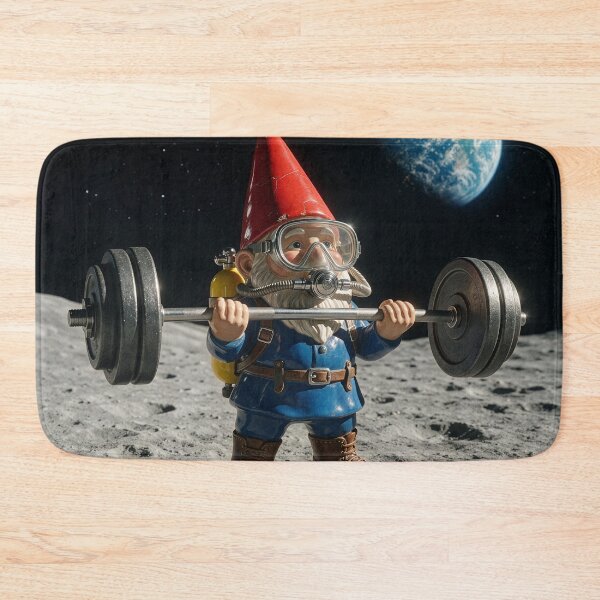 Item preview, Gnome Blasts His Biceps on the Moon designed and sold by Tridentulus.