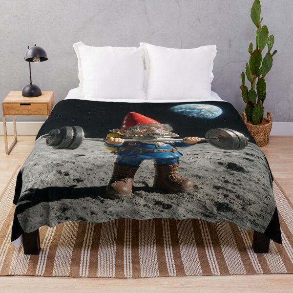 Item preview, Gnome Blasts His Biceps on the Moon designed and sold by Tridentulus.