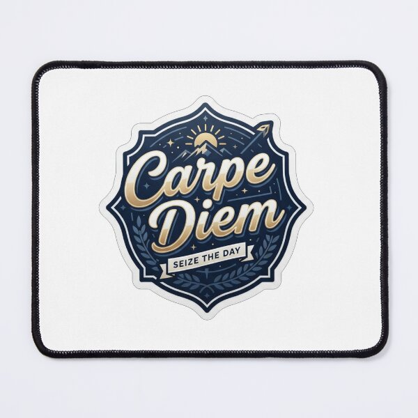 Item preview, Inspirational Carpe Diem Seize The Day Quote designed and sold by Owcomm.