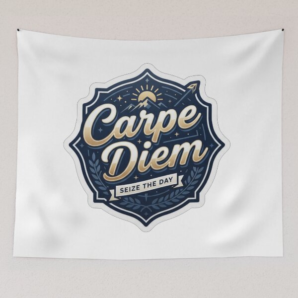 Item preview, Inspirational Carpe Diem Seize The Day Quote    designed and sold by Owcomm.