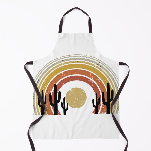 Item preview, Vintage Retro Desert Cactus Rainbow Sunset designed and sold by Rahat3344.