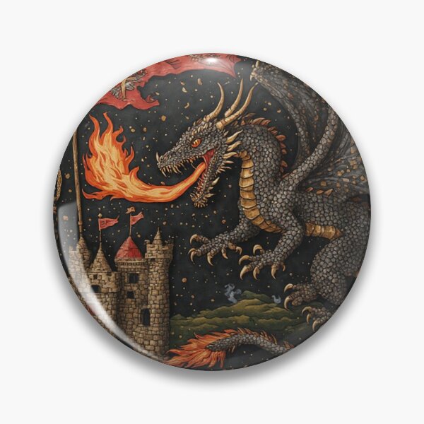 Item preview, Medieval Dark Ages Dragon designed and sold by TheDarkWardrobe.