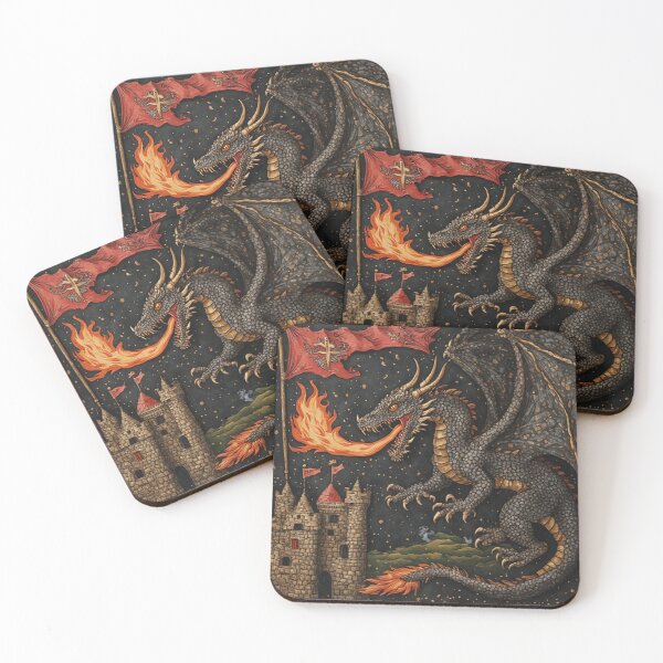 Item preview, Medieval Dark Ages Dragon designed and sold by TheDarkWardrobe.
