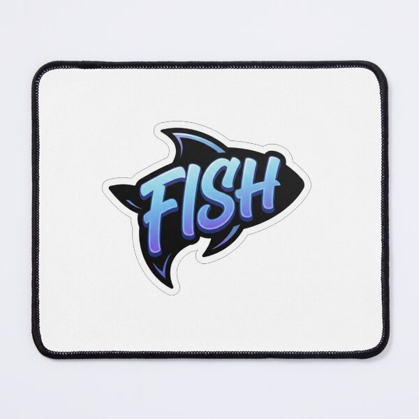 Item preview, Cool Blue Fish Silhouette with Bold Text designed and sold by Owcomm.
