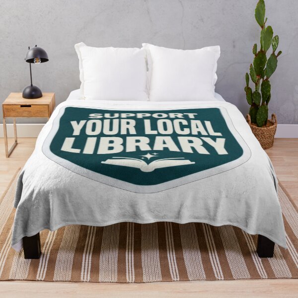 Item preview, Support Your Local Library Book Lover designed and sold by Owcomm.