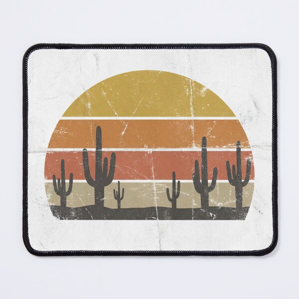 Item preview, Vintage Retro Desert Sunset Cactus Silhouettes designed and sold by Rahat3344.
