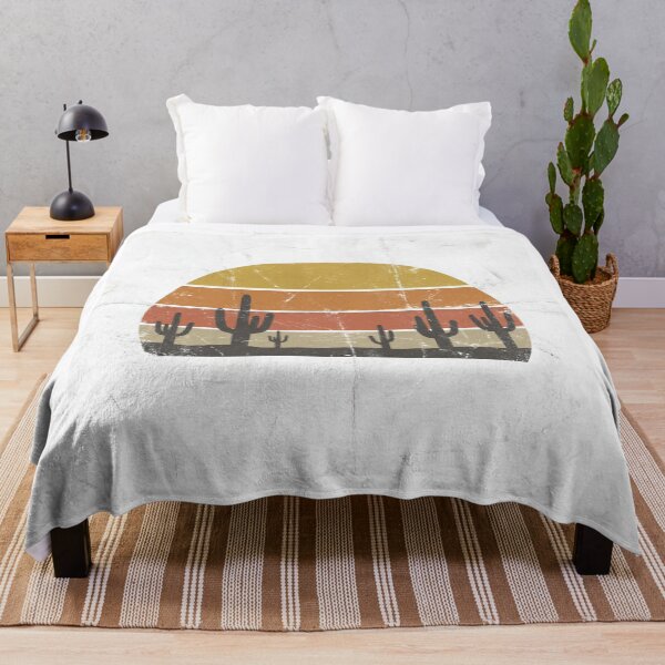 Item preview, Vintage Retro Desert Sunset Cactus Silhouettes designed and sold by Rahat3344.